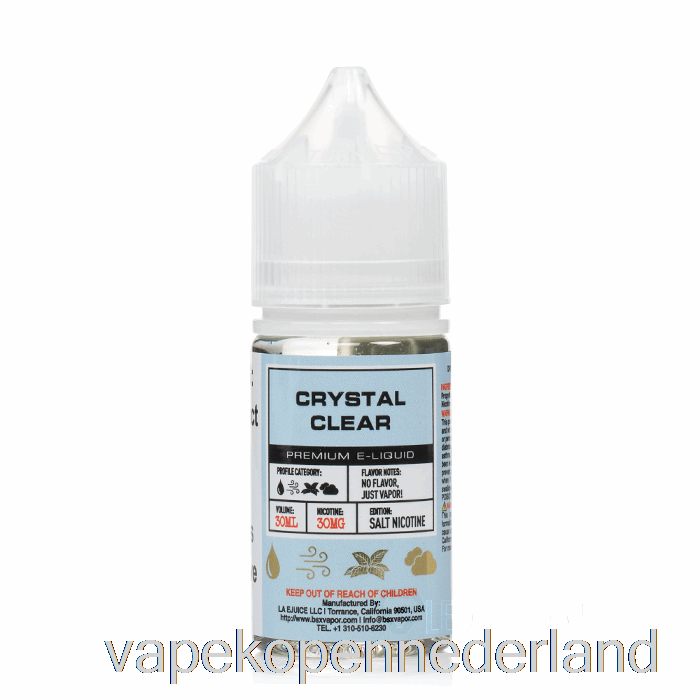 Elektronische Sigaret Vape Kristalhelder - Bsx Salts-serie - 30ml 30mg